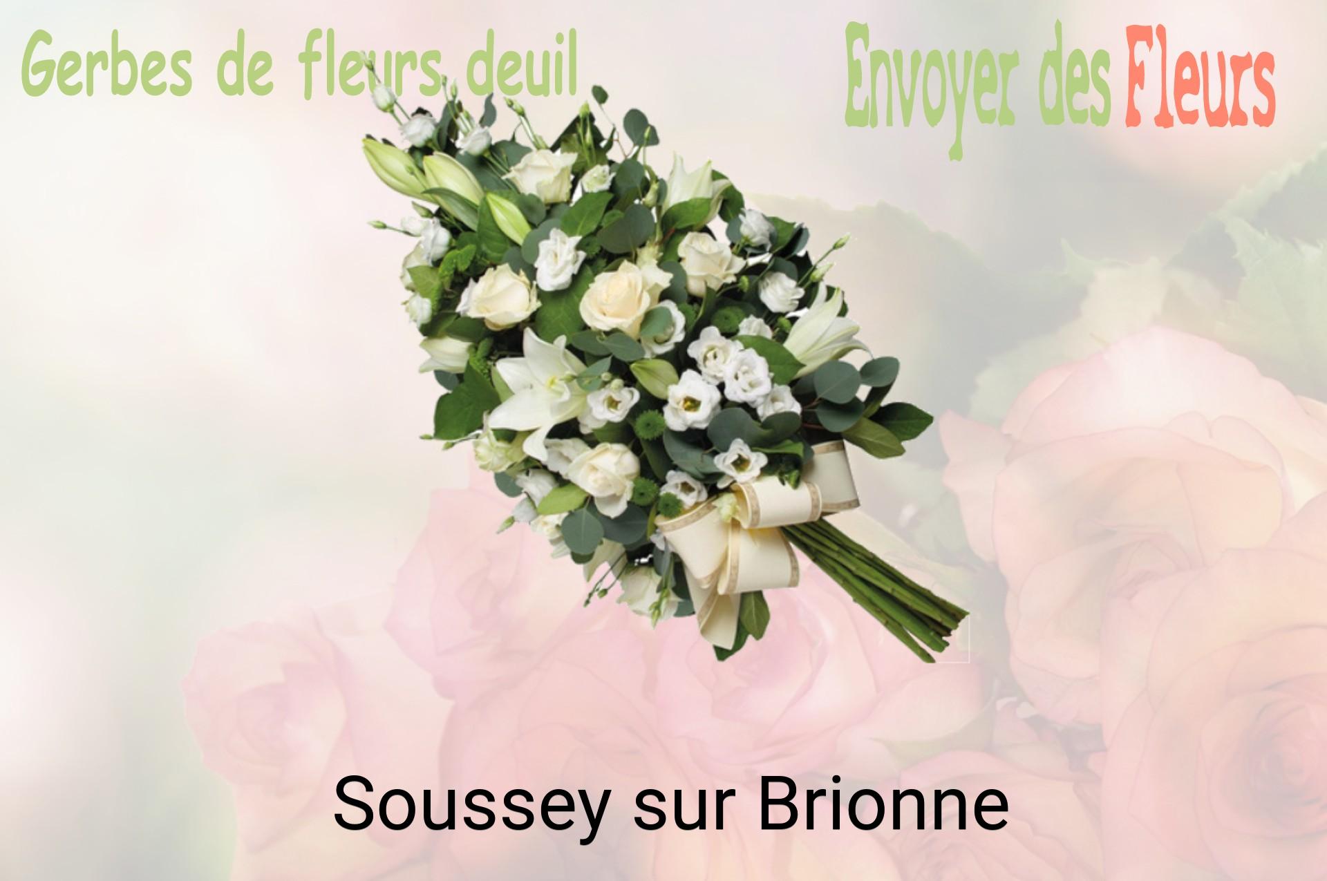 Gerbe de fleurs de deuil livrée à Soussey-sur-Brionne